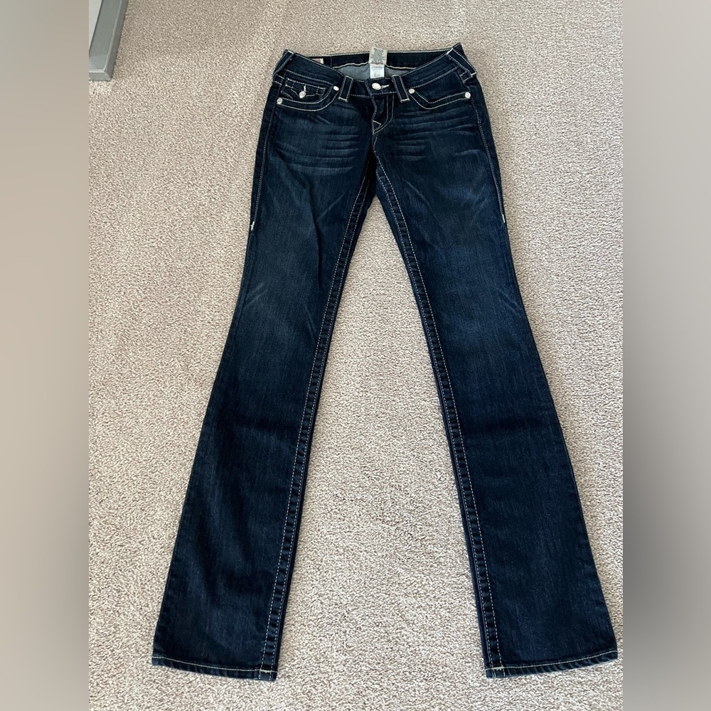 True Religion Billy Disco Crystal Button Bootcut Jeans – Size 25 - Picture 4 of 14